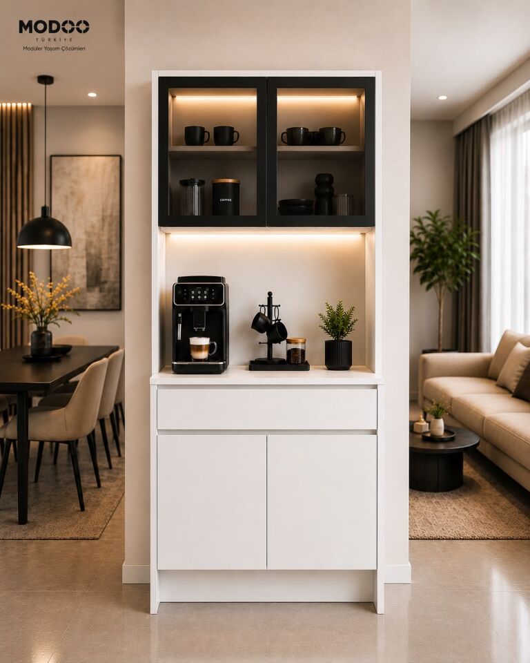 Kahve Hatırası 100 | LED Aydınlatmalı Modern Kahve Köşesi
