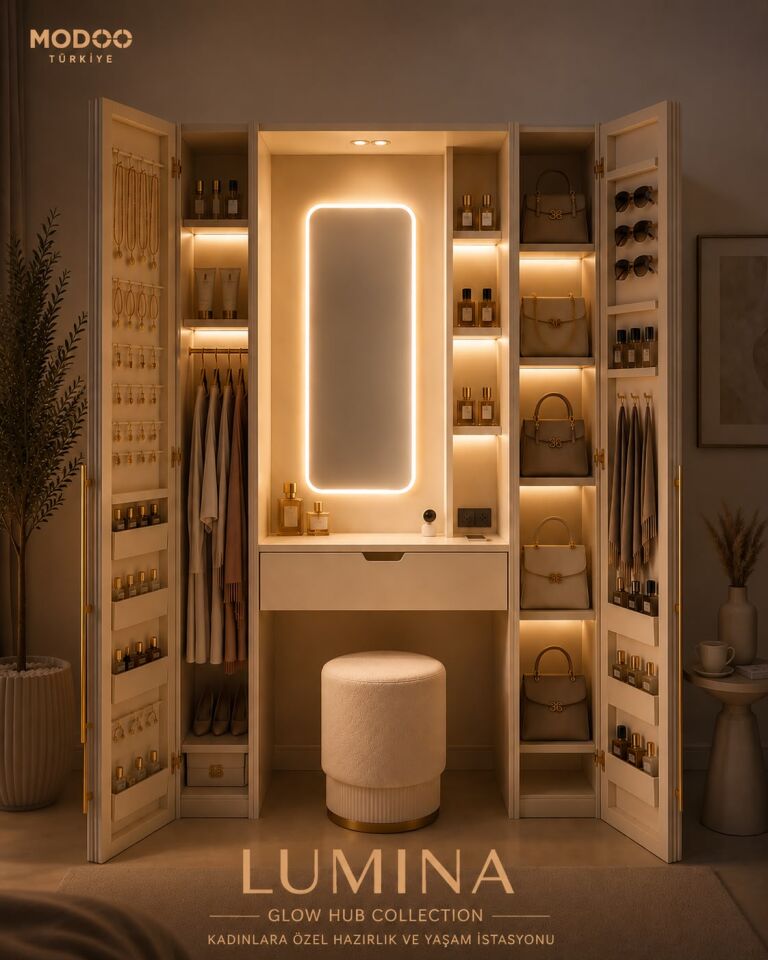 LUMINA | Premium Hazırlık ve Giyinme İstasyonu