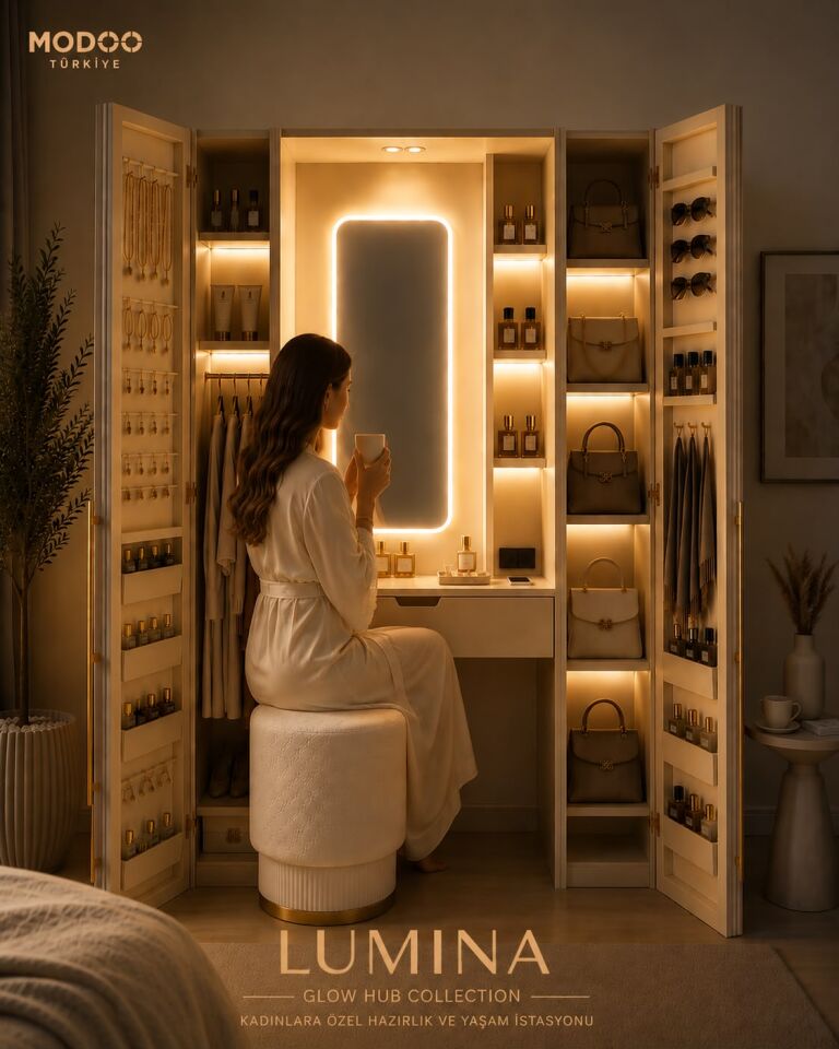 LUMINA | Premium Hazırlık ve Giyinme İstasyonu