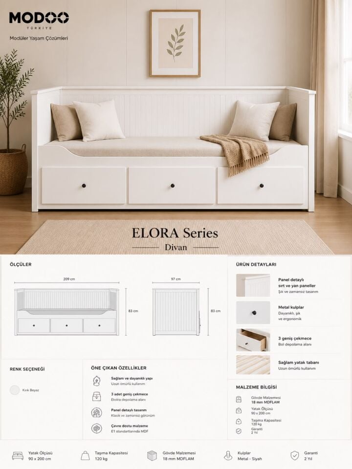 ELORA | Premium Divan