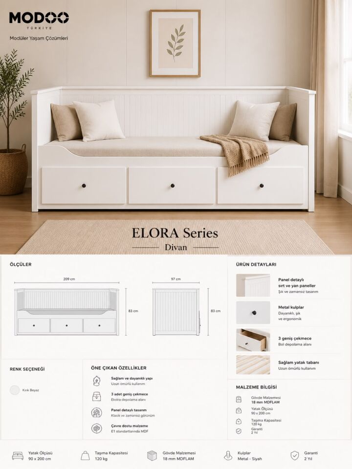 ELORA | Premium Divan