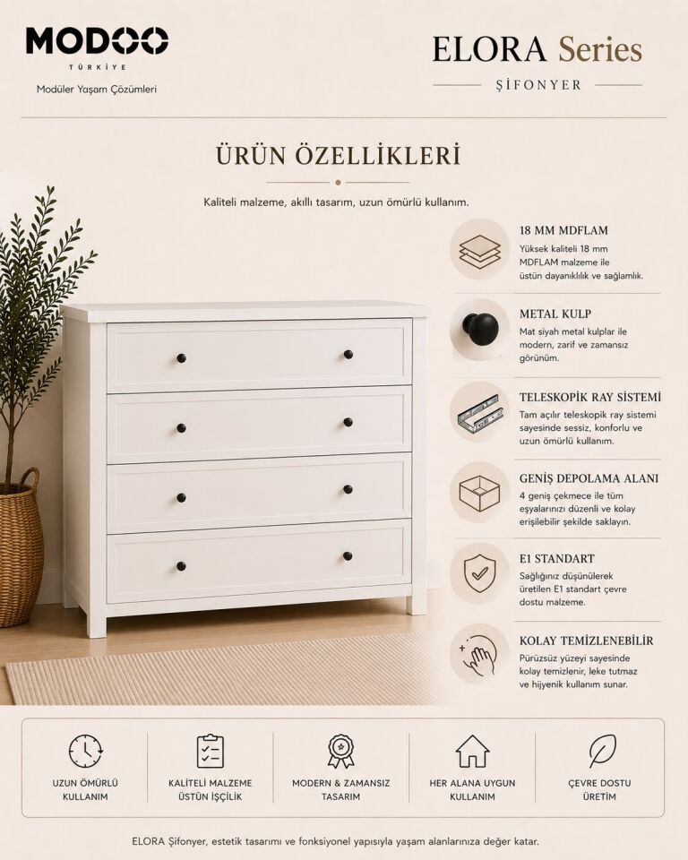 ELORA | Premium Şifonyer