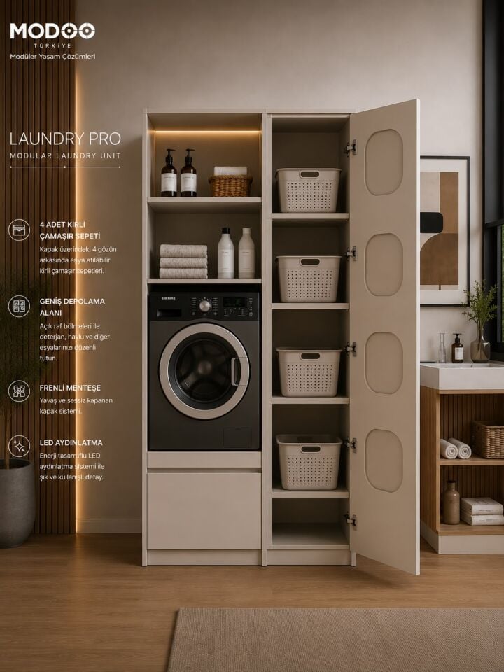 LAUNDRY PRO | Premium Çamaşır Düzenleme Ünitesi