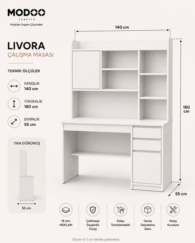 LIVORA | Premium Çalışma Masası