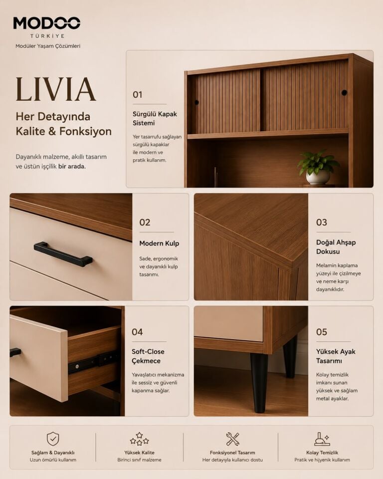 LIVIA Çok Amaçlı Dolap Ünitesi