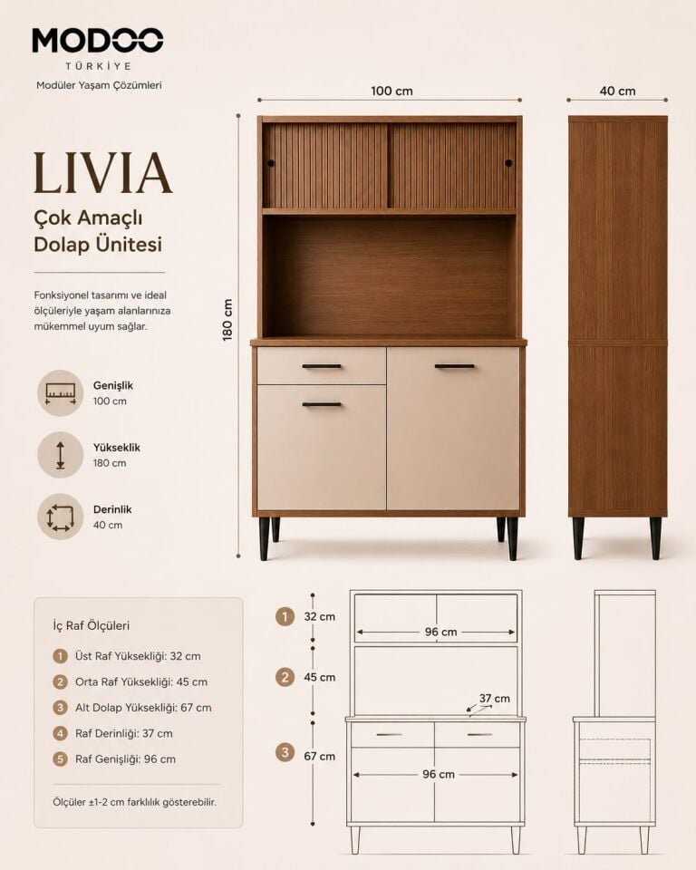 LIVIA Çok Amaçlı Dolap Ünitesi