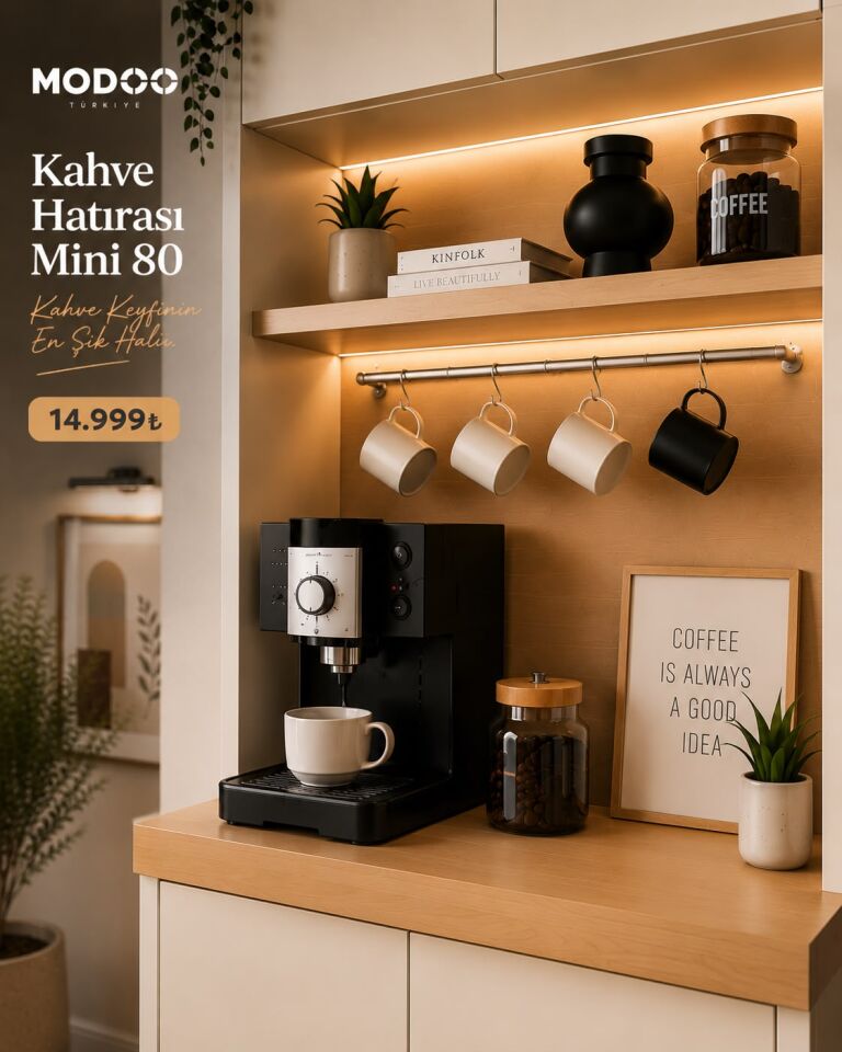 Modoo Kahve Hatırası Mini 80  Modüler Kahve Köşesi