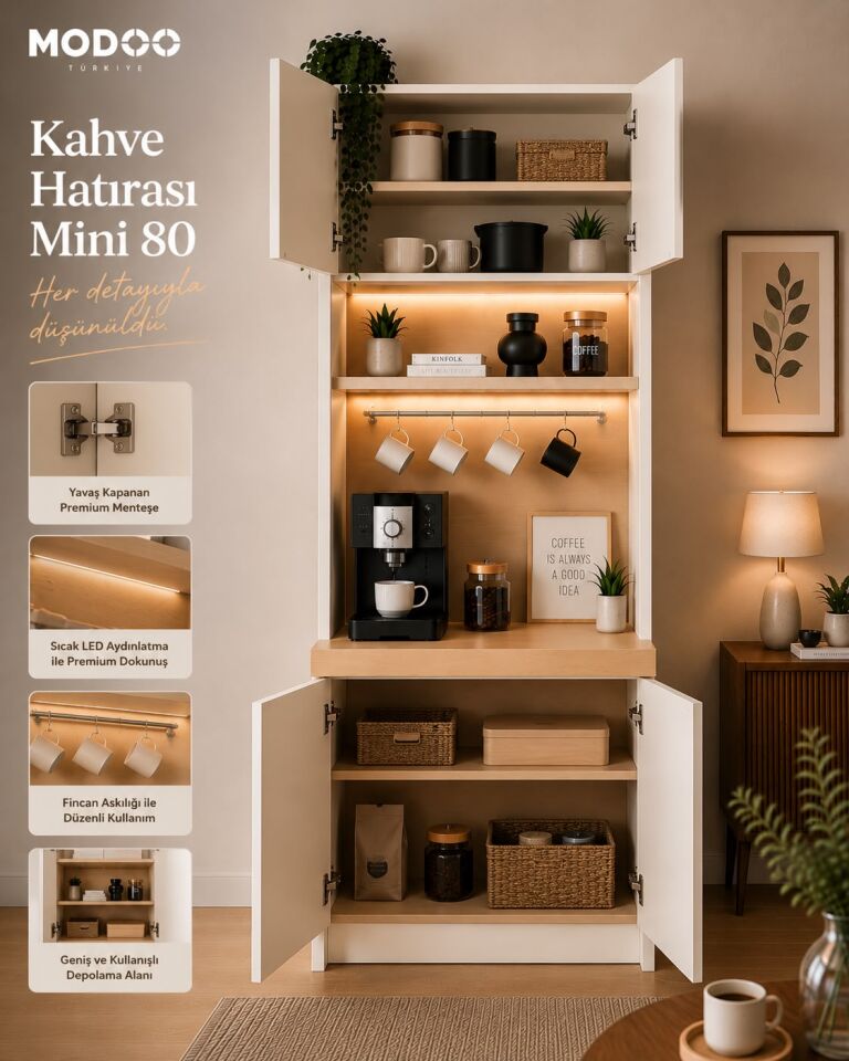 Modoo Kahve Hatırası Mini 80  Modüler Kahve Köşesi