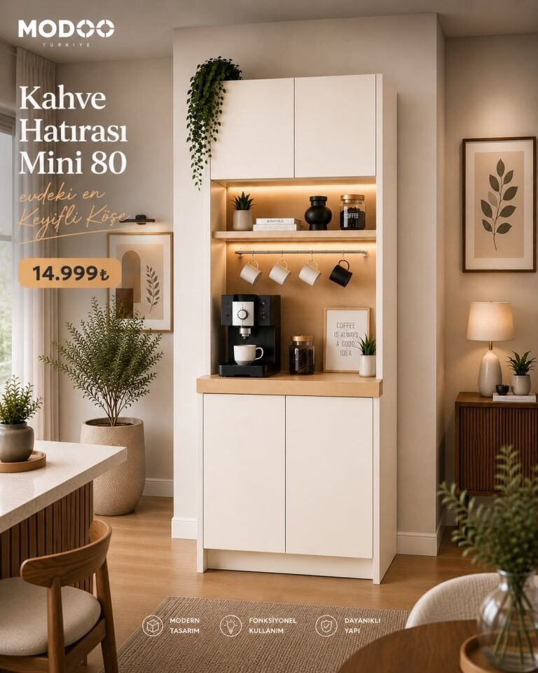 Modoo Kahve Hatırası Mini 80  Modüler Kahve Köşesi
