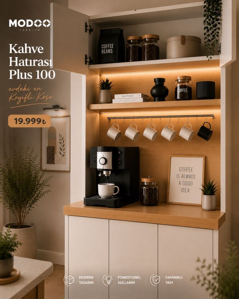 Modoo Kahve Hatırası Plus 100  Modüler Kahve Köşesi