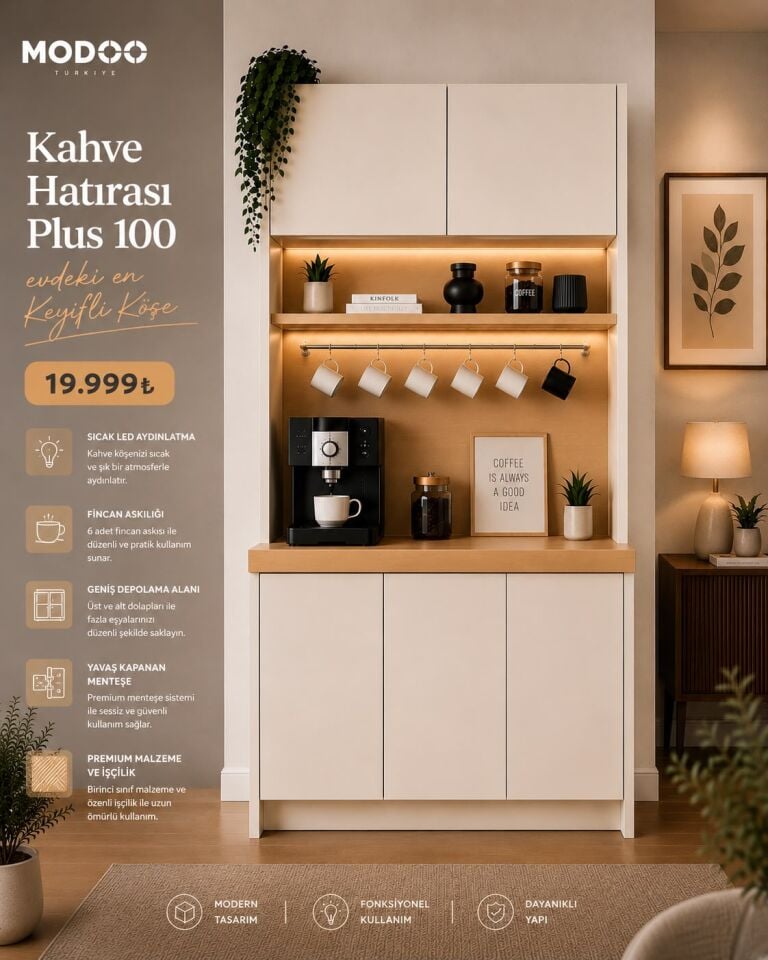 Modoo Kahve Hatırası Plus 100  Modüler Kahve Köşesi