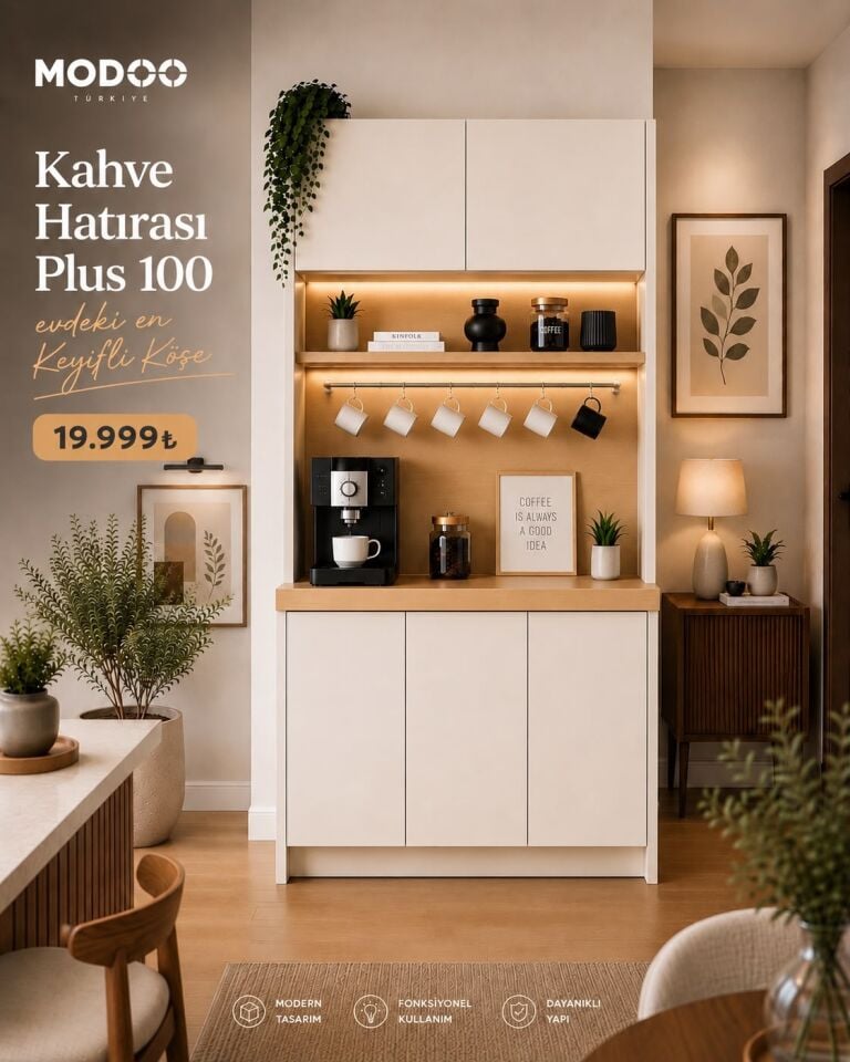 Modoo Kahve Hatırası Plus 100  Modüler Kahve Köşesi