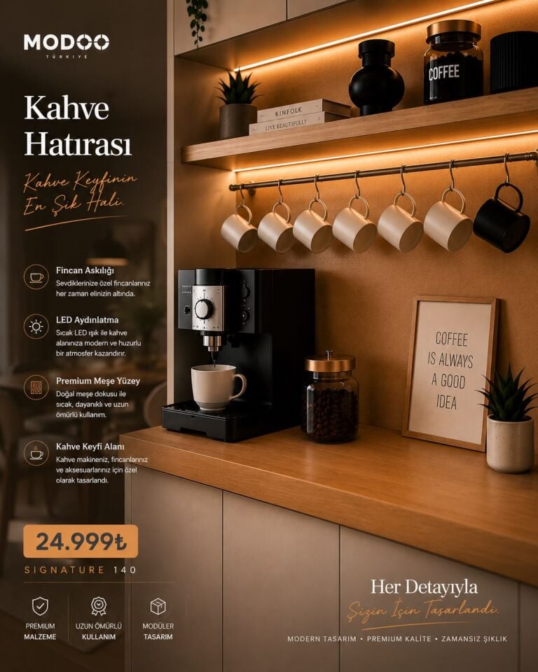 Modoo Kahve Hatırası Plus 140   Modüler Kahve Köşesi