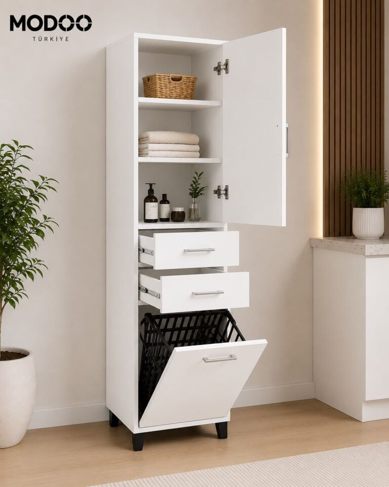 Modoo Çok Amaçlı Banyo Boy Dolabı 40 cm