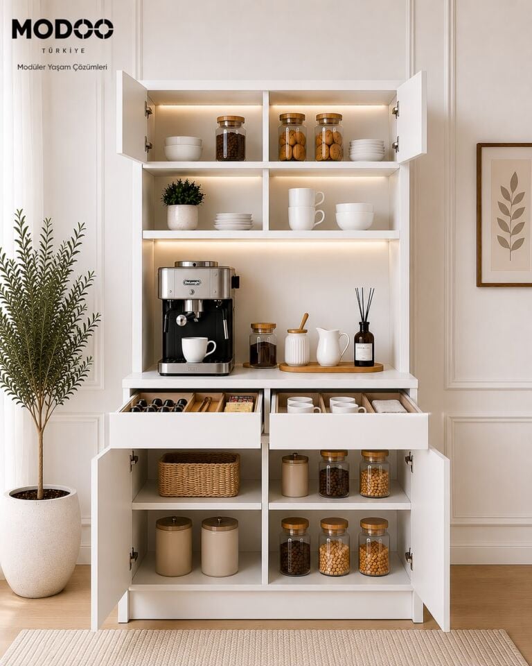 Modoo Coffee Hub 120 Kahve Köşesi Dolabı