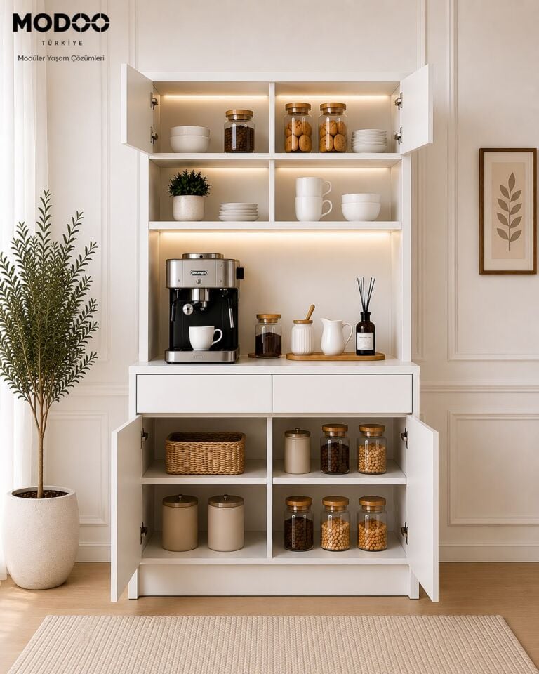 Modoo Coffee Hub 120 Kahve Köşesi Dolabı