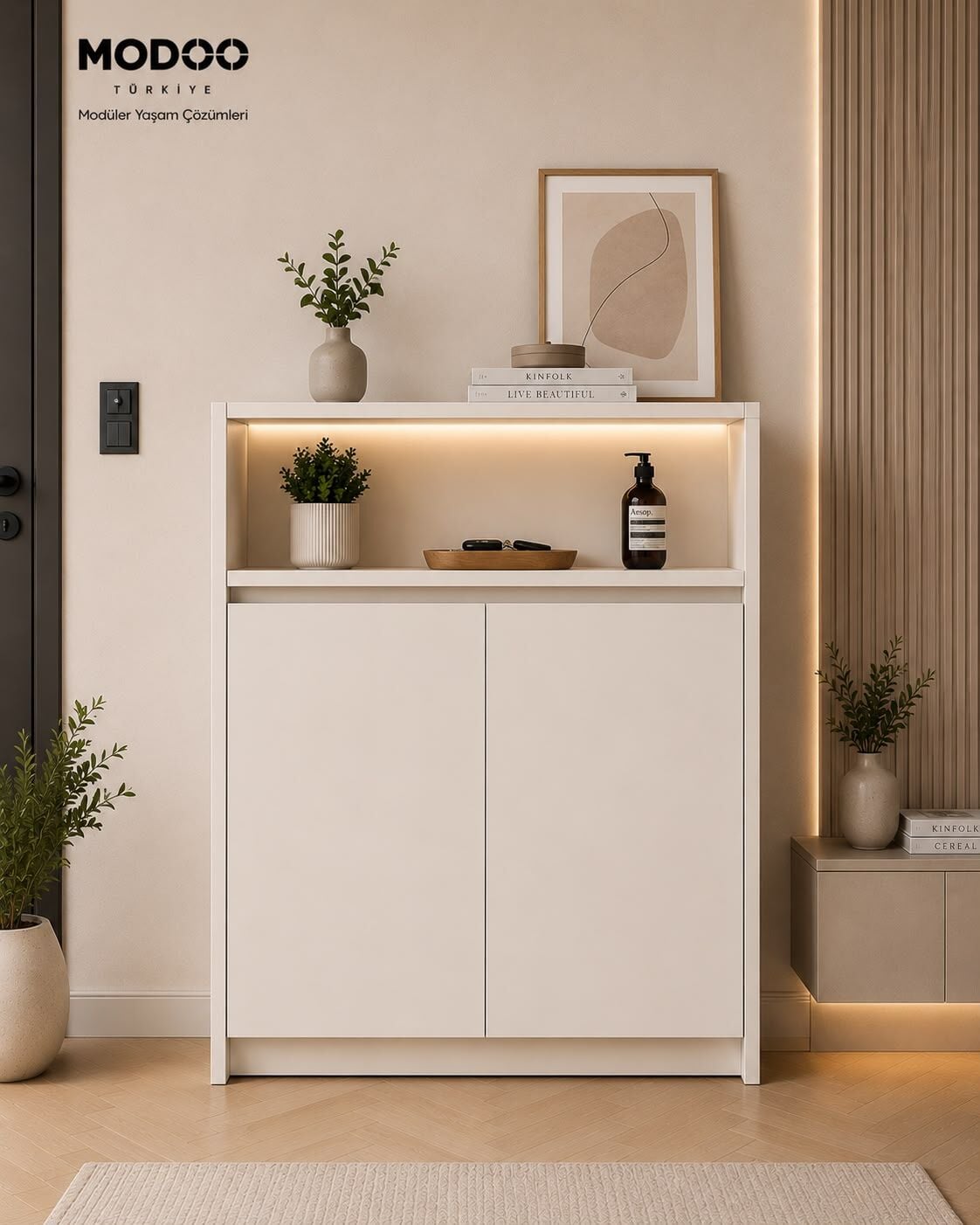 Modoo Compact 100 Ayakkabılık Dolabı